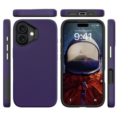 „TUKU“ Shockproof ciets silikona korpuss - violets (iPhone 17)