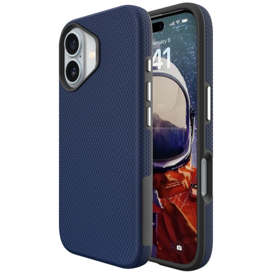 „TUKU“ Shockproof ciets silikona korpuss - tumši zils (iPhone 17)