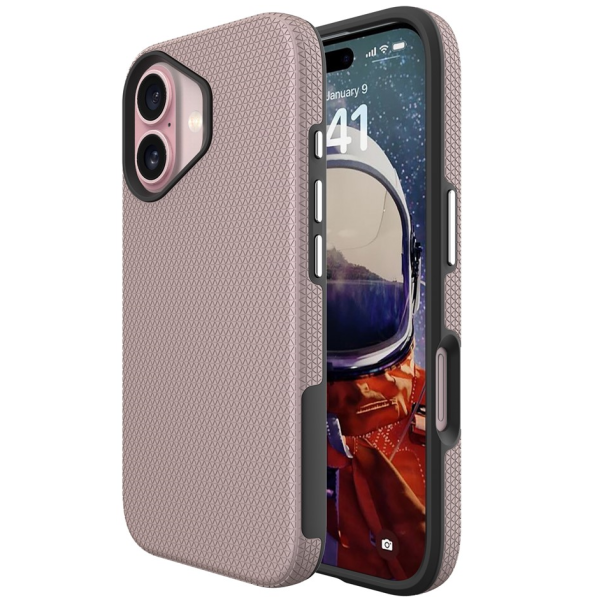 „TUKU“ Shockproof ciets silikona korpuss - rozs (iPhone 17)