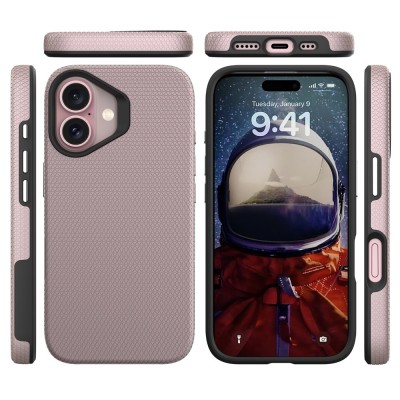 „TUKU“ Shockproof kõva silikoonümbris - розовый (iPhone 17)