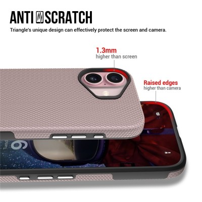 „TUKU“ Shockproof kõva silikoonümbris - розовый (iPhone 17)