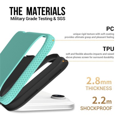 „TUKU“ Shockproof ciets silikona korpuss - zaļš (iPhone Air)