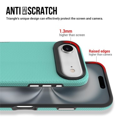 „TUKU“ Shockproof kõva silikoonümbris - зелёный (iPhone Air)