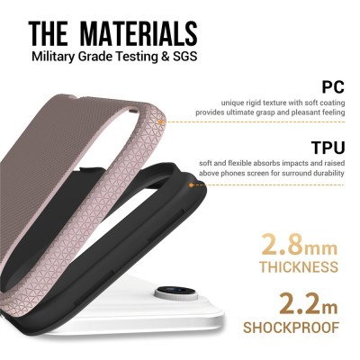 „TUKU“ Shockproof ciets silikona korpuss - rozs (iPhone Air)