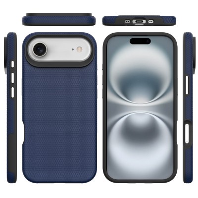 „TUKU“ Shockproof ciets silikona korpuss - tumši zils (iPhone Air)