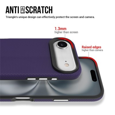 „TUKU“ Shockproof kõva silikoonümbris - фиолетовый (iPhone Air)
