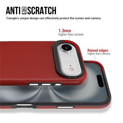 „TUKU“ Shockproof kõva silikoonümbris - красный (iPhone Air)