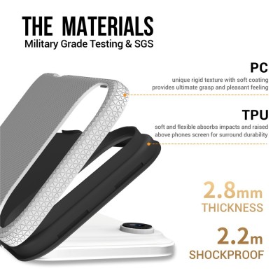 „TUKU“ Shockproof kõva silikoonümbris - серебристый (iPhone Air)