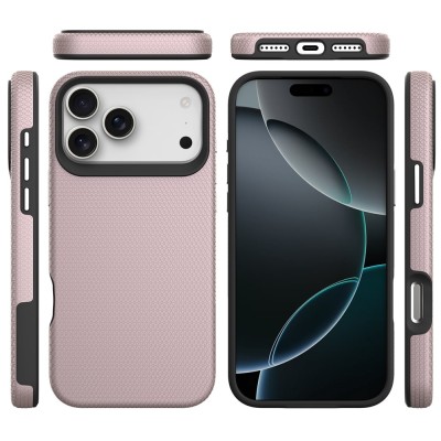 „TUKU“ Shockproof kõva silikoonümbris - розовый (iPhone 17 Pro Max)