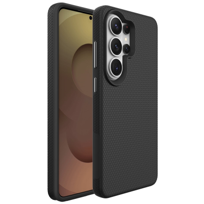 „TUKU“ Shockproof kõva silikoonümbris - must (Galaxy S26 Ultra)