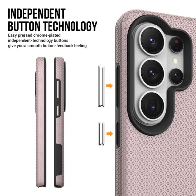 „TUKU“ Shockproof ciets silikona korpuss - rozs (Galaxy S26 Ultra)