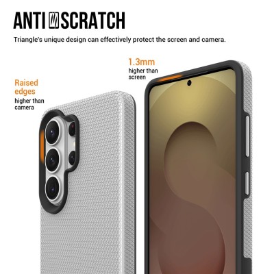 „TUKU“ Shockproof ciets silikona korpuss - sudrabs (Galaxy S26 Ultra)