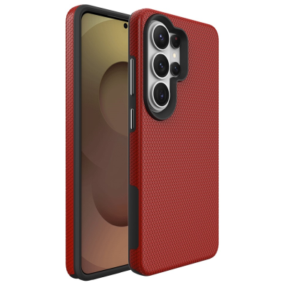 „TUKU“ Shockproof ciets silikona korpuss - sarkans (Galaxy S26 Ultra)