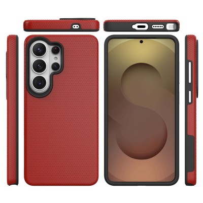 „TUKU“ Shockproof ciets silikona korpuss - sarkans (Galaxy S26 Ultra)