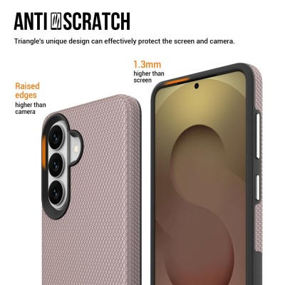 „TUKU“ Shockproof ciets silikona korpuss - rozs (Galaxy S26)