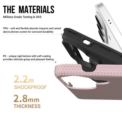 „TUKU“ Shockproof ciets silikona korpuss - rozs (Galaxy S26)