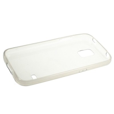 Samsung Galaxy S5 (S5 Neo) dzidrs (caurspīdīgs) cieta silikona TPU pasaulē planākais pelēks apvalks / Vacins.lv