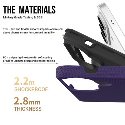 „TUKU“ Shockproof ciets silikona korpuss - violets (Galaxy S26)