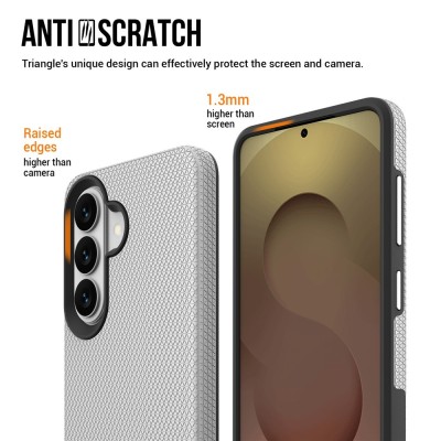 „TUKU“ Shockproof ciets silikona korpuss - sudrabs (Galaxy S26)