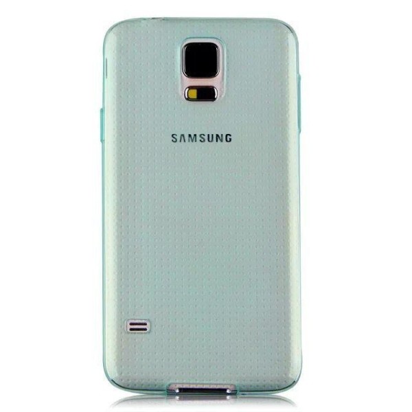 Planākais TPU dzidrs apvalks - zaļš (Galaxy S5 / S5 Neo)