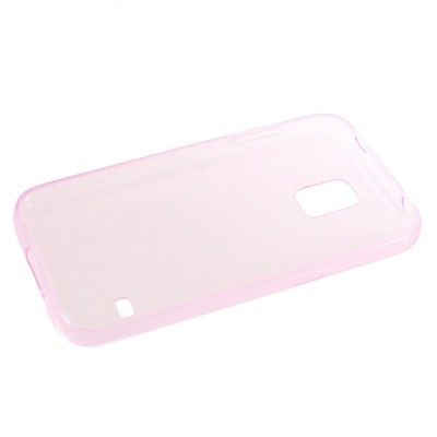 Samsung Galaxy S5 (S5 Neo) dzidrs (caurspīdīgs) cieta silikona TPU pasaulē planākais rozs apvalks / Vacins.lv
