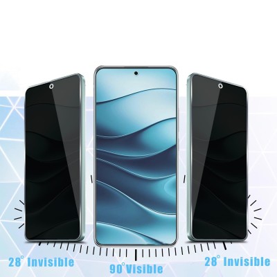 "YIMI" Tempered Glass черное защитное стекло толщиной - конфиденциальность (Xiaomi 15T Pro)