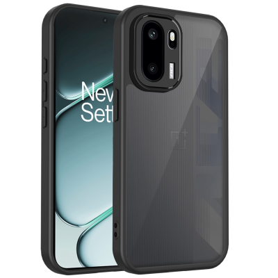 "Mofan" прозрачный твердый силиконовый (ТПУ) чехол - чёрный (OnePlus 15R / Ace 6T / Ace 6)