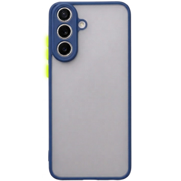"Mofan" прозрачный твердый силиконовый (ТПУ) чехол - синий (Galaxy S26)