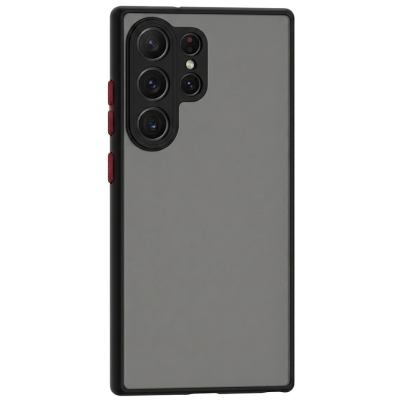 "Mofan" прозрачный твердый силиконовый (ТПУ) чехол - чёрный (Galaxy S26 Ultra)