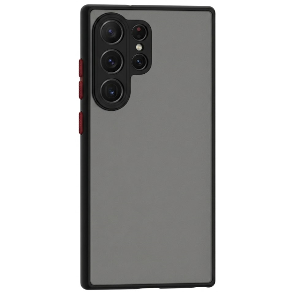 "Mofan" прозрачный твердый силиконовый (ТПУ) чехол - чёрный (Galaxy S26 Ultra)