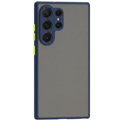"Mofan" прозрачный твердый силиконовый (ТПУ) чехол - синий (Galaxy S26 Ultra)