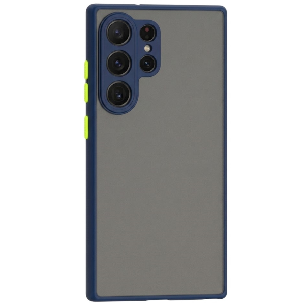 "Mofan" прозрачный твердый силиконовый (ТПУ) чехол - синий (Galaxy S26 Ultra)