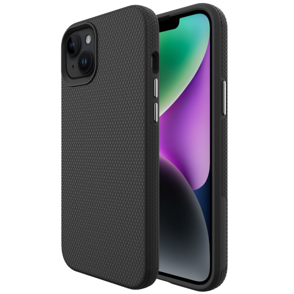 „TUKU“ Shockproof ciets silikona korpuss - melns (iPhone 15)