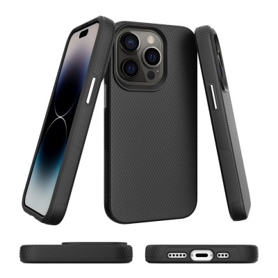 „TUKU“ Shockproof kõva silikoonümbris - must (iPhone 15 Pro Max)