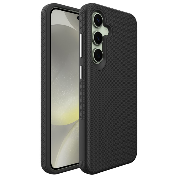 „TUKU“ Shockproof kõva silikoonümbris - must (Galaxy S24 FE)