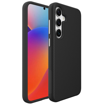 „TUKU“ Shockproof ciets silikona korpuss - melns (Galaxy S25)