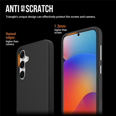 „TUKU“ Shockproof ciets silikona korpuss - melns (Galaxy S25+)