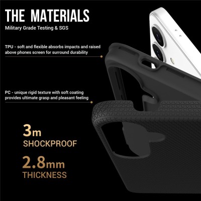 „TUKU“ Shockproof ciets silikona korpuss - melns (Galaxy S25+)