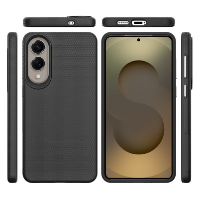 „TUKU“ Shockproof ciets silikona korpuss - melns (Galaxy S25 Edge)