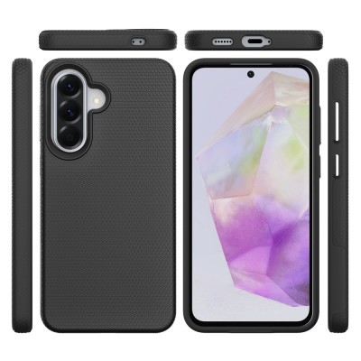 „TUKU“ Shockproof ciets silikona korpuss - melns (Galaxy A57)