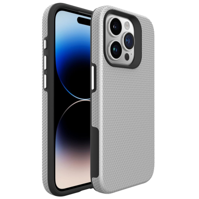 „TUKU“ Shockproof ciets silikona korpuss - sudrabs (iPhone 16 Pro Max)