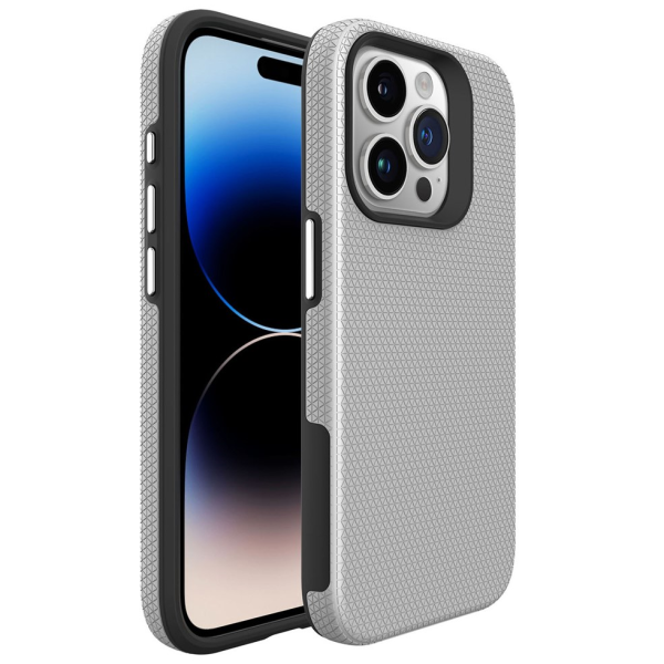 „TUKU“ Shockproof kõva silikoonümbris - серебристый (iPhone 16 Pro Max)