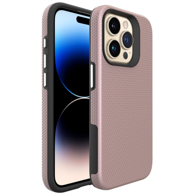 „TUKU“ Shockproof ciets silikona korpuss - rozs (iPhone 16 Pro Max)