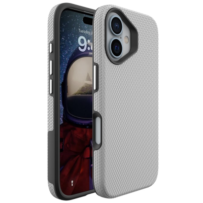 „TUKU“ Shockproof ciets silikona korpuss - sudrabs (iPhone 16)