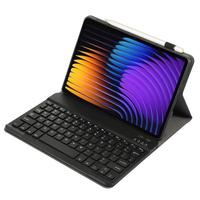 „Bosina“ Чехол-книжка с клавиатурой - чёрный (Xiaomi Pad 7 / Pad 7 Pro / Pad 8 / Pad 8 Pro / Poco Pad X1)