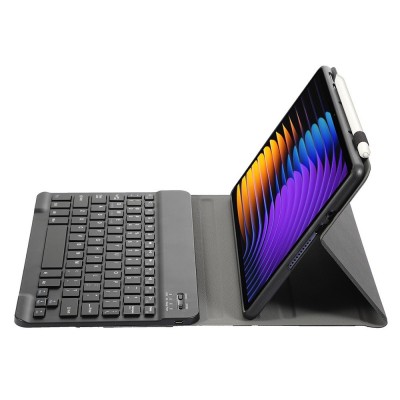 „Bosina“ Чехол-книжка с клавиатурой - чёрный (Xiaomi Pad 7 / Pad 7 Pro / Pad 8 / Pad 8 Pro / Poco Pad X1)