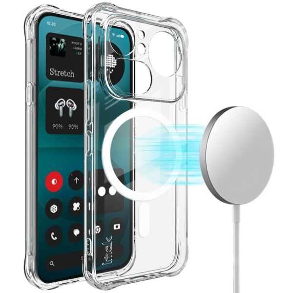 "IMAK" Candy MagSafe твердый силиконовый (ТПУ) чехол - прозрачный (Nothing Phone 4a Pro)
