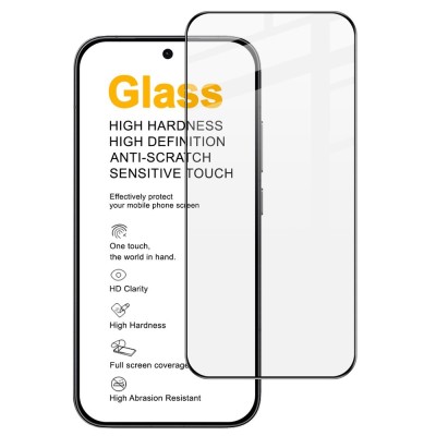 "IMAK" Tempered Glass pilnīgi aizsedzams ekrāna aizsargstikls - melns (Poco X8 Pro / Redmi Turbo 5)
