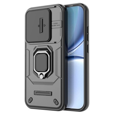 Противоударный чехол „Mozhi“ Kickstand - черный (Poco X8 Pro / Redmi Turbo 5)