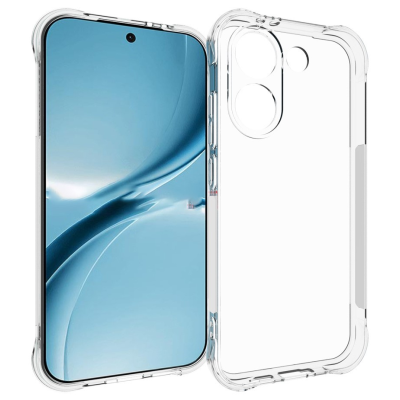 Усиленный твердый силиконовый чехол (TPU) - прозрачный (Poco X8 Pro / Redmi Turbo 5)